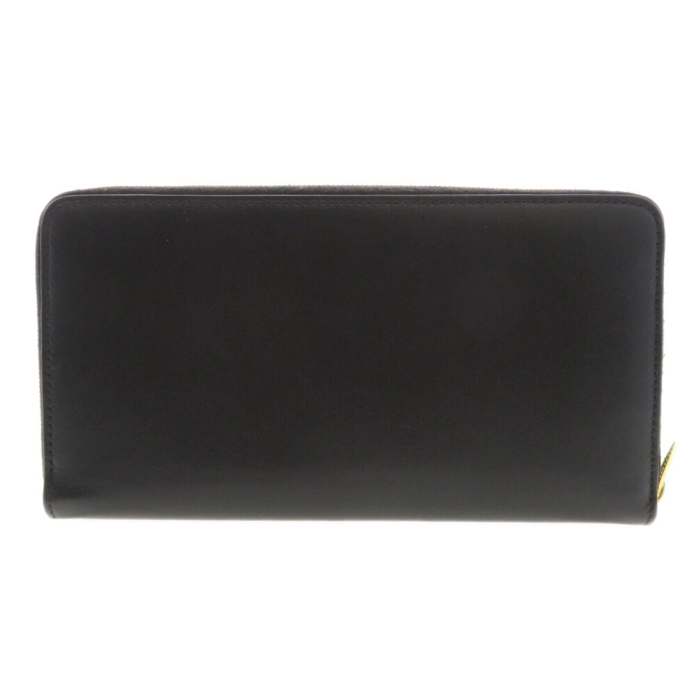 Celine leather calfskin long motif Wallet logo